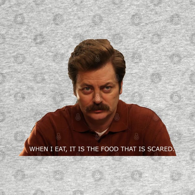 When I Eat, It is the Food that is Scared - Parks and Recreation by MoviesAndOthers
